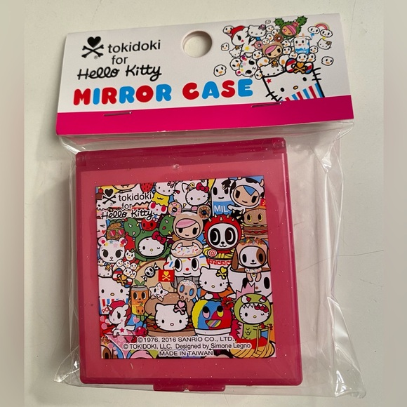 Sanrio Hello Kitty Red Polka Dot Cosmetic Case with Mirror
